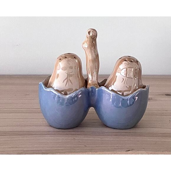 Lusterware 3pc Nesting Baby Chick Salt & Pepper Shaker Set - Picture 10 of 12